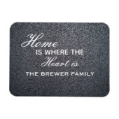 Thuis is waar het hart gepersonaliseerd magneet is (Horizontaal)