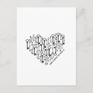 Thuis is waar het hart is briefkaart