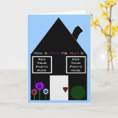 Thuis is waar het hart is foto template Kaart (Gele Bloem)