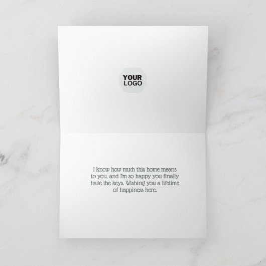 Thuis Is Waar Het Hart Is Gefeliciteerd Vastgoed Kaart (Binnen)