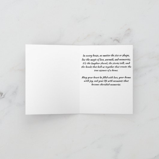 Thuis is waar het hart is kaart (Binnen)