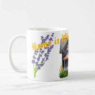 Thuis is waar het hart is koffiemok