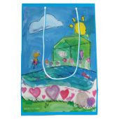 Thuis is waar het hart is medium cadeauzakje (Achterkant)