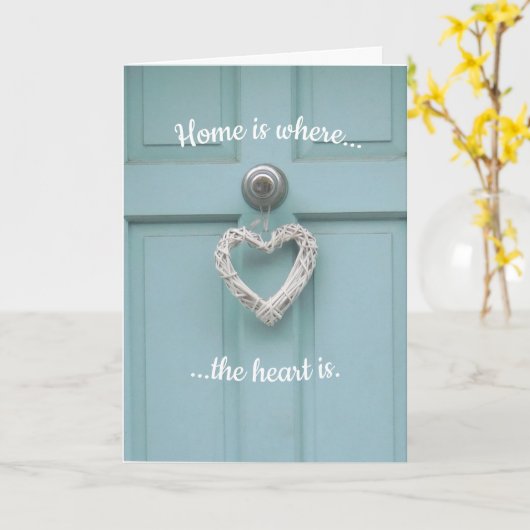 Thuis is waar het hart is - New Home Kaart (Gele Bloem)