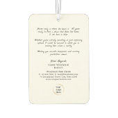 Thuis is waar het hart is | Nieuw huis? | makelaar Luchtverfrisser (Achterkant)