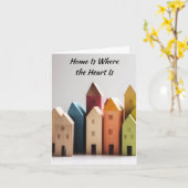 Thuis is waar het hart kaart (Gele Bloem)