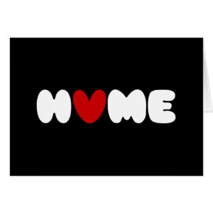 Thuis is waar het hart Kaart is