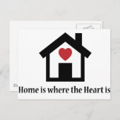 Thuis is waar het hart ligt briefkaart (Voorkant / Achterkant)