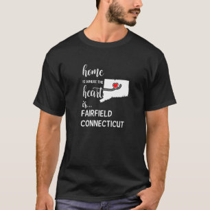 Thuis is waar het hart ligt in de provincie Fairfi T-shirt