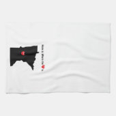 Thuis is waar het hart MINNESOTA Theedoek (Horizontaal)