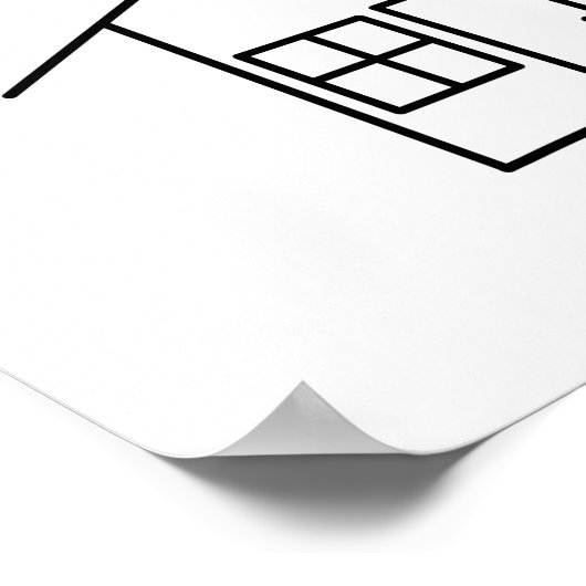 Thuis is waar het hart poster (Hoek)