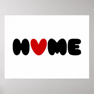 Thuis is waar het hart Poster is