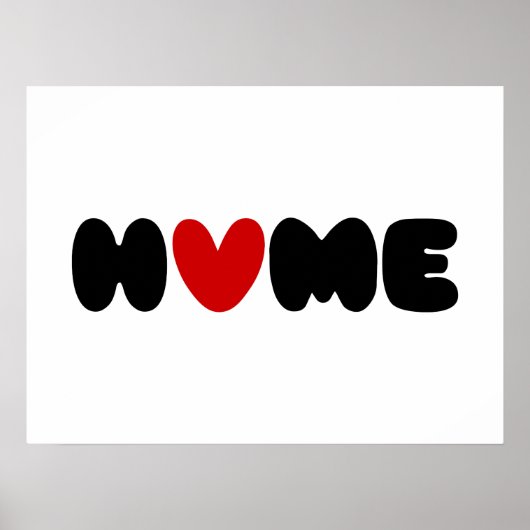 Thuis is waar het hart Poster is (Voorkant)