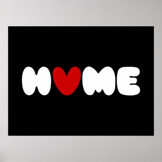 Thuis is waar het hart Poster is (Voorkant)