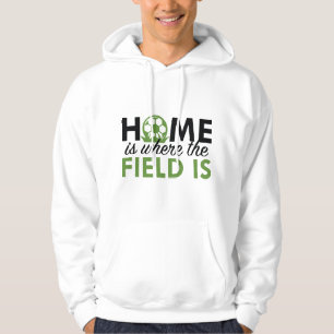 Thuis is waar het veld zich bevindt hoodie