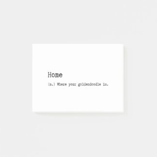 Thuis is waar je gouddoedel is post-it® notes