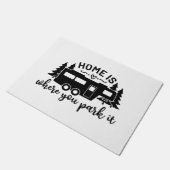 Thuis is waar je het parkeert deurmat (Schuin)