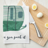 Thuis is waar je het  tracé van de oplegger parkee theedoek (Quarter Fold)