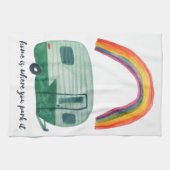 Thuis is waar je het  tracé van de oplegger parkee theedoek (Horizontaal)