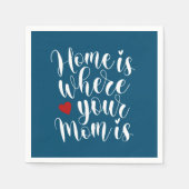 Thuis is waar je moeder is | Papieren Servetten (Voorkant)