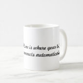 Thuis is waar... koffiemok (Voorkant rechts)