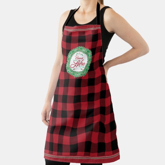 Thuis is waar Lefse gemaakt is! Buffelcontrole Schort (Insitu)