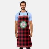 Thuis is waar Lefse gemaakt is! Buffelcontrole Schort (Gedragen)