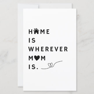 Thuis is waar mama is – Cadeau voor mama