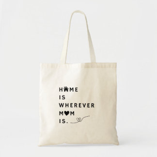 Thuis is waar mama is – Cadeau voor mama Tote Bag