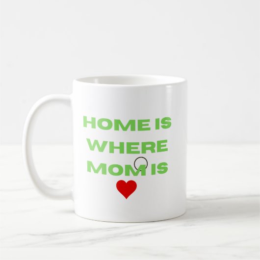 Thuis is waar mama is koffiemok (Links)