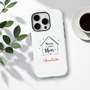 Thuis is waar mama is oprechte moeder iPhone 16 pro hoesje