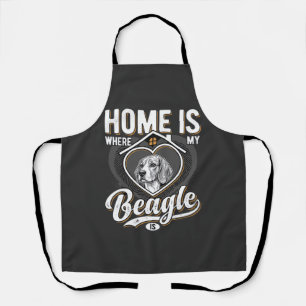 Thuis is waar mijn Beagle is_1 Schort