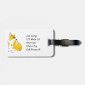 "Thuis is waar mijn corgi is" Bagagelabel (Achterkant horizontaal)