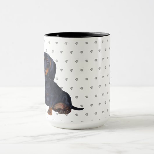 Thuis is waar mijn Dachshund is Hond Moeder Vader Mok (Midden)