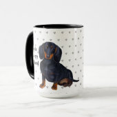 Thuis is waar mijn Dachshund is Hond Moeder Vader Mok (Voorkant links)