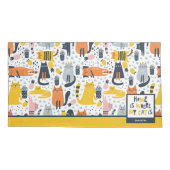 Thuis is waar mijn kat de Monogramnaam Patroon is Kussensloop (Achterkant)