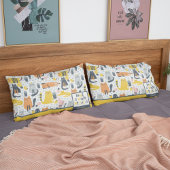 Thuis is waar mijn kat de Monogramnaam Patroon is Kussensloop