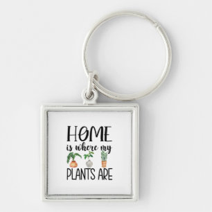 Thuis is waar mijn Planten Sleutelhanger zijn