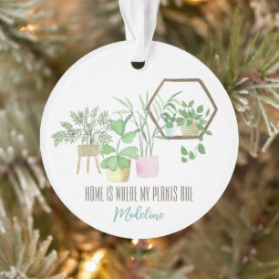 Thuis is waar mijn Planten Waterverf zijn Ornament