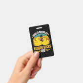 Thuis is waar mijn rubbereenden zijn badge (Handheld)