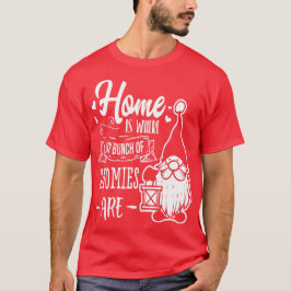 Thuis is waar mijn stel gnomen zijn - Cute Gnomes T-shirt