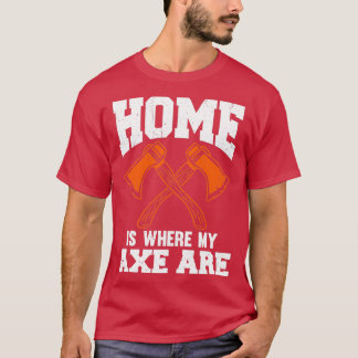 Thuis is waar mijn x een klassieke TShirt is