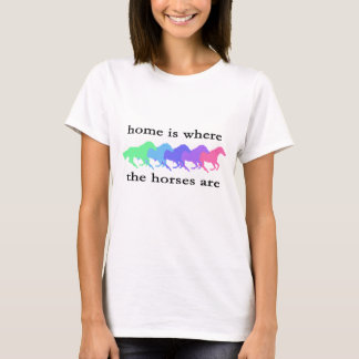 Thuis is waar paarden T-shirt zijn