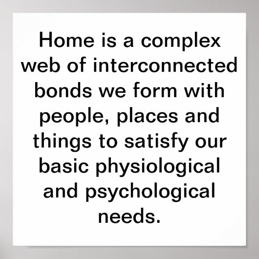 THUIS IS WAAR... POSTER (Voorkant)