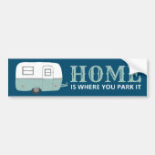 THUIS IS WAAR U HET EIGENAAR VAN DE ACHTE RVing PA Bumpersticker (Voorkant)