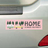THUIS IS WAAR U PARK HET REIZIGER RVing Bumpersticker (Op auto)