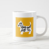 Thuis is waar uw hond is extra grote mok (Rechts)