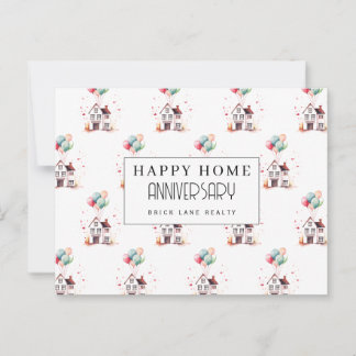Thuis Jubileumhuis Ballonnen Vastgoed Briefkaart