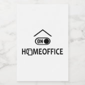 Thuis kantoor - Homeoffice on Voedselcontainer Etiket (Enkel label)