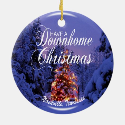 Thuis kerstversiering Nashville Keramisch Ornament (Achterkant)